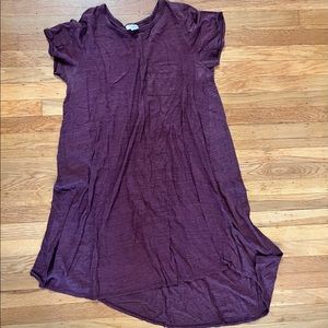 EUC heathered red Carly XL